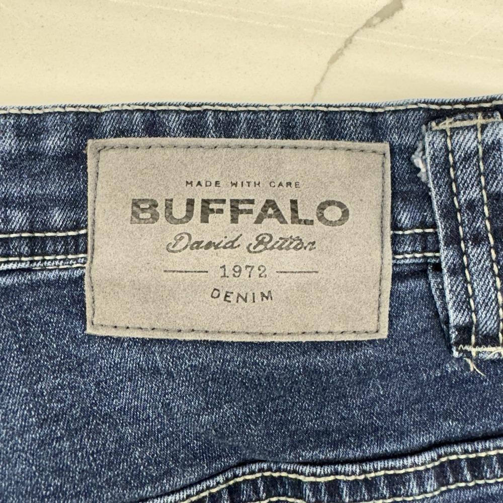 Buffalo David Bitton Mens Evan-x Slim Straight Stretch Jeans Size W36 L32 - Picture 5 of 10